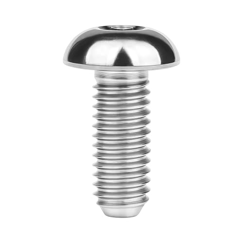 Image of Titanium Bolt M3 8 10 12 15mm Allen Key Head Screws for Bicycle Pack of 4 (Normal Titanium, M3x12mm)