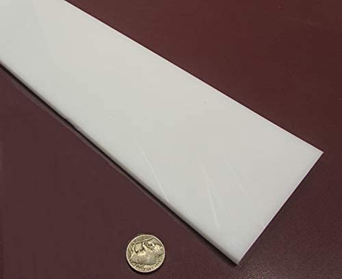 White HDPE (High Density Polyethylene) Rectangular Bar .250