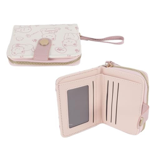 ACOLY Cartera De Gato Para Mujer, Multifuncional, Con Cremallera, Bonita Y Práctica, Con Gran Capacidad (rosa)