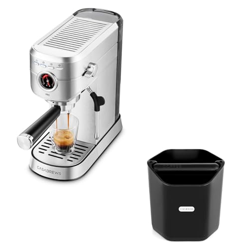 CASABREWS 5418 PRO Espresso Machine with Espresso Knock Box