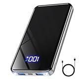 Power Bank,26800mAh Powerbank USB-C 25.5W Große Kapazität Tragbarer Externer HandyAkkus,Taschenlampe,3 in 1 Cable,Akku-Pack für iPhone 17 16 Pro Max 15 14 13 12 Galaxy S25 Edge,für Reisen, Camping
