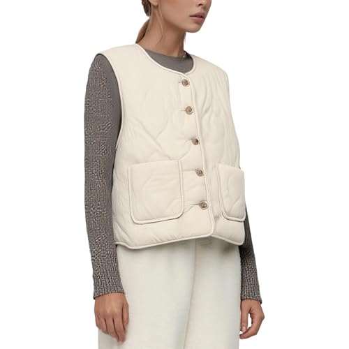 Chaleco reversible de invierno para mujer con forro polar térmico y acogedor