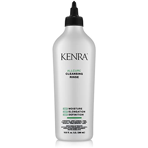 Kenra AllCurl Cleansing Rinse | Non-Drying Cleansing Rinse | Eliminates Product Build-Up | Maintains Moisture | Enhances Manageability | Color Safe | Wavy, Curly, Coily Hair | 10 fl. oz