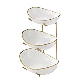 Facile à nettoyer : ces bols de service robustes en porcelaine sont faciles à nettoyer et passent au lave-vaisselle, au micro-ondes et au congélateur. Ce support de service est un excellent choix pour les festivals spéciaux, ce qui est parfait pour les anniversaires, les mariages, les pendaisons de crémaillère, les hôtesses et bien plus encore