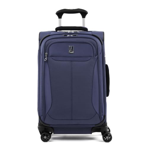 Travelpro Tourlite Softside 21" Expandable Luggage with 4 Spinner Wheels, Lightweight Suitcase, Carry-On, Blue - image 1