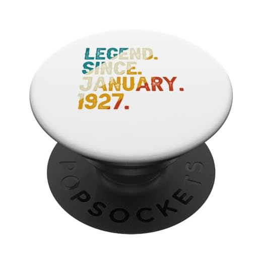 Leyenda desde enero de 1927 97 cumpleaños Vintage 97 años PopSockets PopGrip Intercambiable