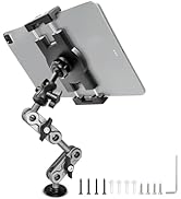 Aluminum Heavy Duty Drill Base Tablet Holder Car Mount Dashboard, 14.2“ Long 360°3-Stage Metal St...