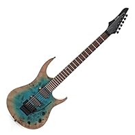 High-output humbuckers produce powerful, aggressive tones Features a one-of-a-kind unique burl finish Green Luminlay dots ensure easy-to-navigate fretboard Achieve expressive vibrato and dive-bombs via the Floyd Rose tremolo system