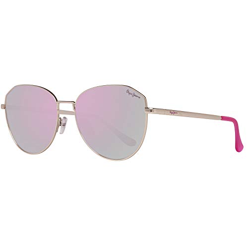 Preisvergleich Produktbild Pepe Jeans PJ5137C255 Sonnenbrille PJ5137 C2 Keely Oval Sonnenbrille 55, Gold