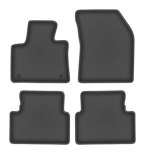 Tapis de voiture en velours Durban pour Citroën C5 Aircross Break 2019 couleur graphite