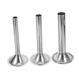 TOPPERFUN 3 Stück Edelstahl Wurstfüller Aufsatz Wurstfüllrohre Ersatzteile für Fleischwolf...