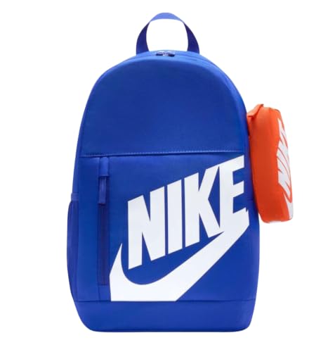 Nike Mochila Elemental Clássica Unissex Infantil (20L), Azul/branco, 20L, Bolsa de livros