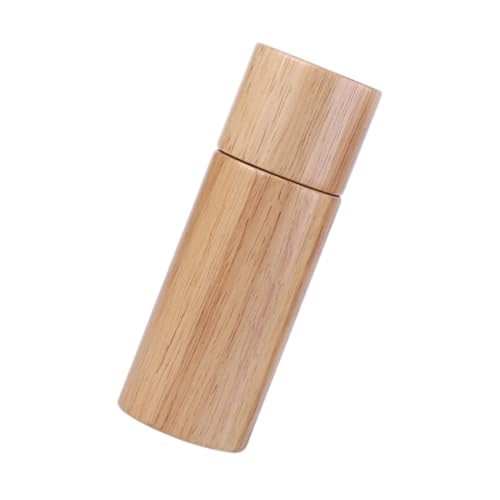 KICHOUSE Grinder Black Pepper Bottle Handheld Pepper Containers Sturdy Wooden Pepper Mill
