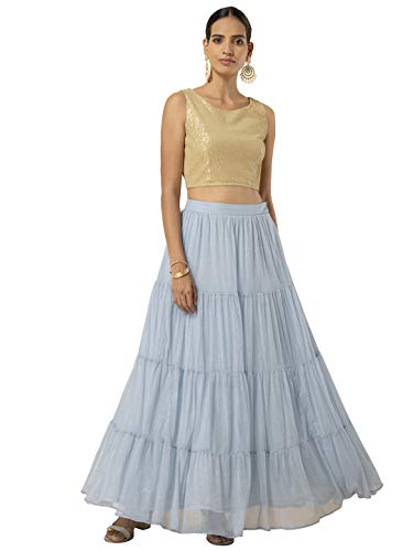 Image of Indya Net A-Line Skirt