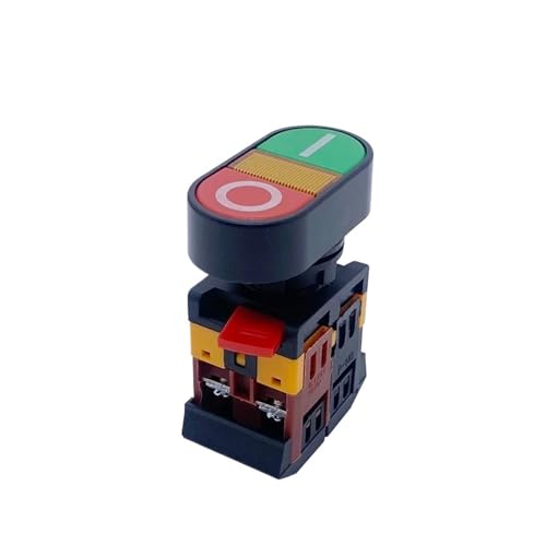 Pulsador de 22 mm APBB-22N doble de 24V con retorno momentáneo de dos posiciones