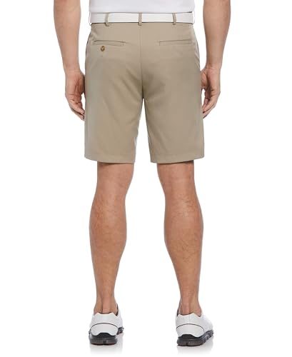 PGA TOUR mens Flat Front With Expandable Waistband (Size 30 - 44) Golf Shorts, Chinchilla, 36 US