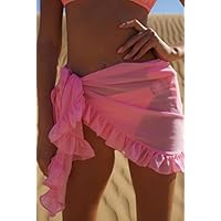 Pink and Black Line Cover Ups for Swimwear Women Loose Beach Cover Ups Beach Wear trusa de Playa para Mujer L at Women's Clothing store