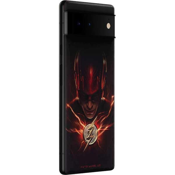 Skinit Decal Phone Skin Compatible with Google Pixel 6 Pro - Officially Licensed Warner Bros The Flash Movie: The Flash Poster Design