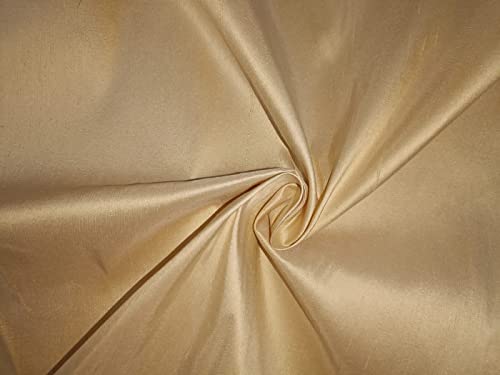 Tissu pure soie Dupioni crème 137 cm de haute couture pour création de robe de mariée d'exception