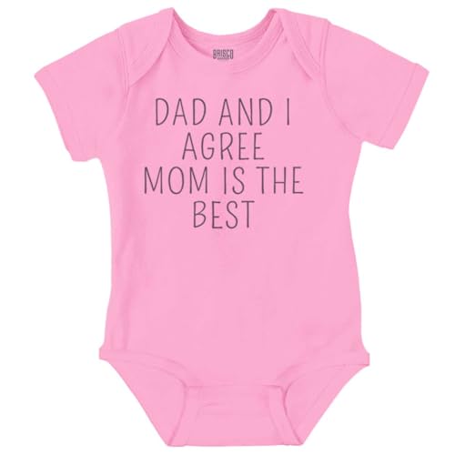 Brisco Brands Mom is the Best Cute Adorable Baby Romper Boys or Girls