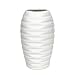 D'vine Dev 8 Inches White Ceramic Vase Wave Design Hand Glazed, Ideal for Fresh Bouquets, Floral Arrangement, Everyday Home Decoration Vase and Special Events - Gift Box Packaged