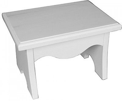 Stool 21 cm Width x 31 cm Length x 20 cm Height (White)
