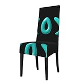 WHJSSF Funda protectora para silla de comedor, suave, cómoda, resistente a las arrugas, se adapta a la mayoría de sillas sin reposabrazos