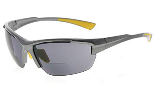 Image of Eyekepper Bifocal Sunglasses for Women Men, Rectangular Frame