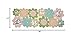 Lightnpro Beaded Table Runner 36 Inch- Decorative Elegant Beautiful Floral Design Perfect for Table Décor, Parties, Wedding, Gift, Holiday, All Occasions & Everyday Use - 13x36 Inch- Blue Green Multi