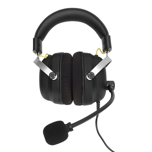 Auricolare da Gioco Cuffie per Basso Audio Surround a 360 ° con Cuscini da 3.5 Mm e per le Orecchie per Film di per PC Musica