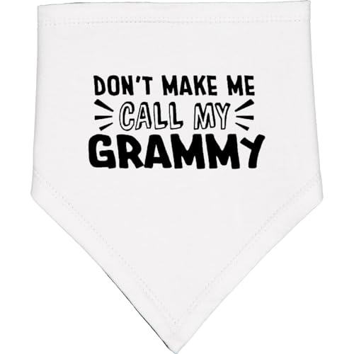 inktastic Don't Make Me Call My Grammy Baby Bandana Bib