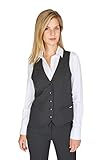Rückenlänge 55cm (Gr. 36) Daniel Hechter Damen Vest Anzugweste, Schwarz (Black 990), (Herstellergröße: 42)
