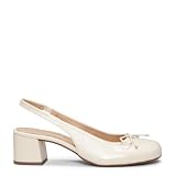 miMaO Zapatos de Piel Horma Ancha Destalonados Beige, EU 37
