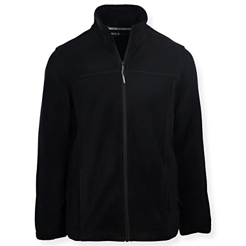 Swiss Alps Kids Boy's Full Zip Polar Fleece Jacket Ultra Soft Warm Comfortable Fabric With Zippered Hand Pockets