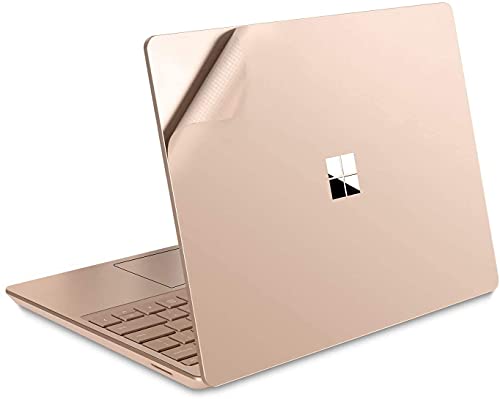 Vfeng - Premium 4-In-1 Ultra-Thin Skin Cover For 12.4 Inch 2020+ Microsoft Surface Laptop Go And 2022+ Surface Laptop Go 2 - Pink Gold #TOP3