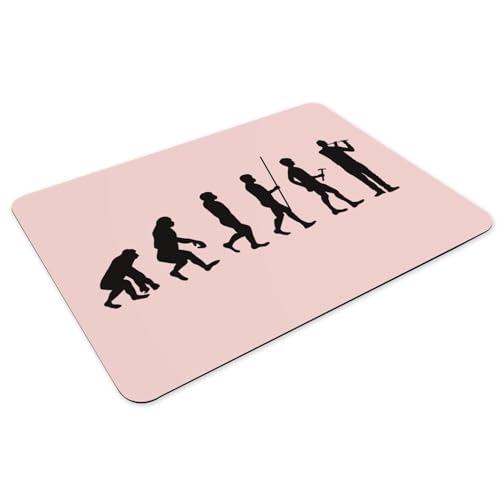 Sets de table en caoutchouc rose grand format antidérapant musique - 3