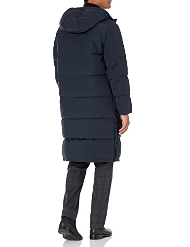 Image of DKNY Arctic Cloth Hooded Extra Long Parka Jacket