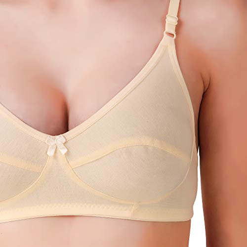 Image of Fasense Women's Wire Free Non Padded Cotton Bra