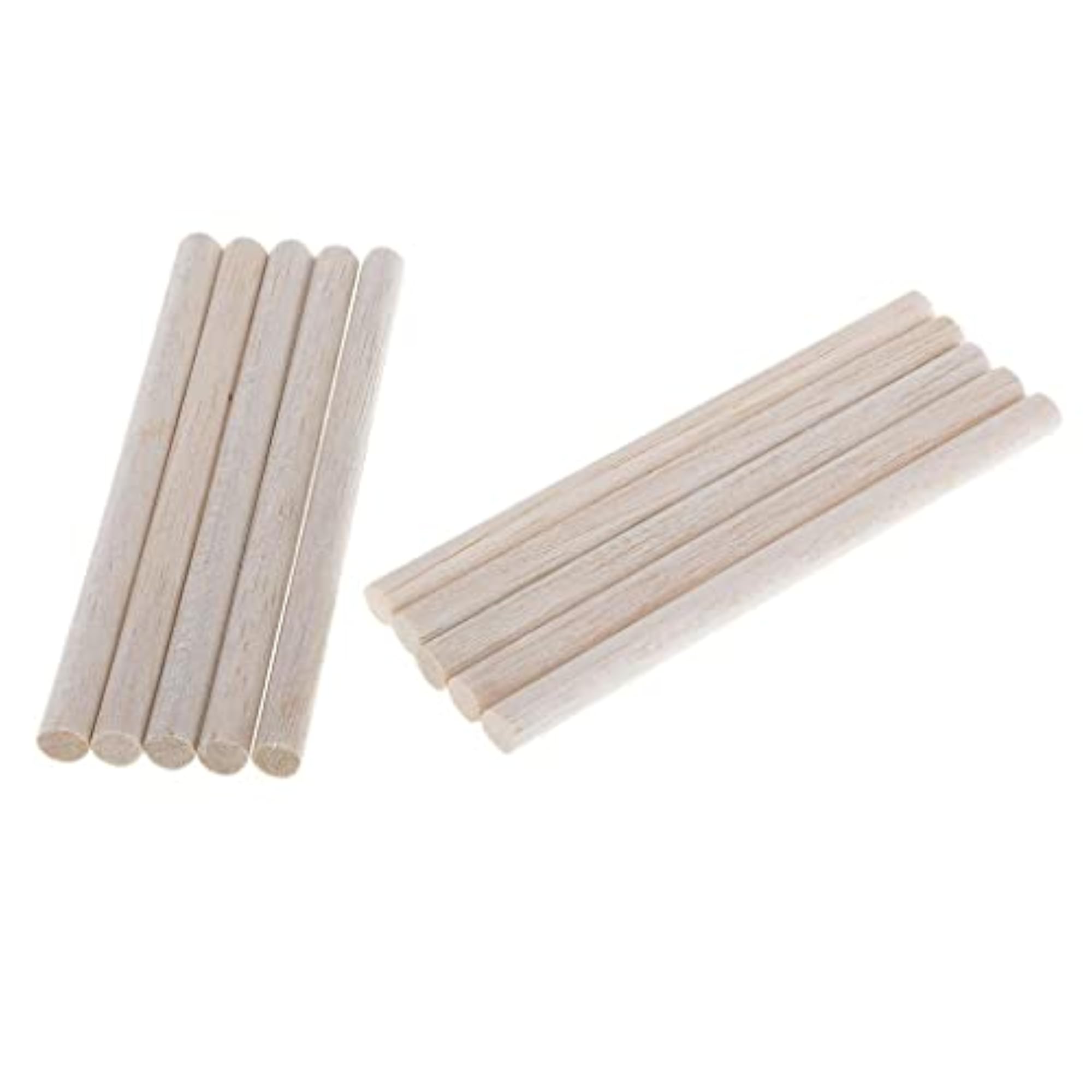 3xBalsa Wood Unfinished Round Stick Dowel Rod, 10 Pieces