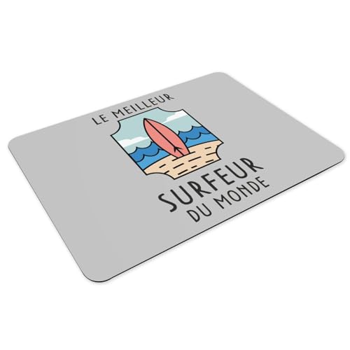 Sets de table surf cadeau idéal grand format gris dessous caoutchouc