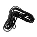 6mm Heavy Duty Elastic Bungee Cord, 10m Shock Rope for, Surfboard, Boats & Trailers – Polyester + Latex Silk Tie-Down Cord, Black
