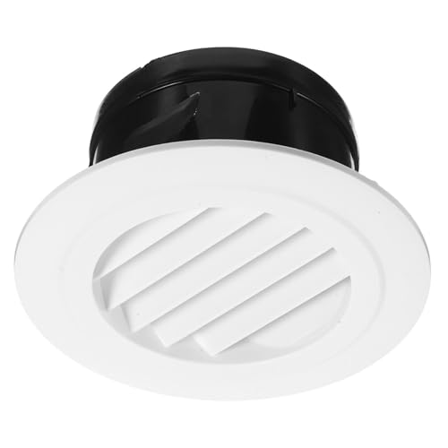 OUNONA 換気口カバー 丸型デザイン Abs素材採用 ソフィット通気口カバー 空気循環促進 モダンな外観 エアコン対応 室内空気質維持