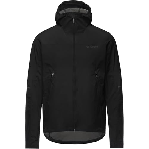 GORE WEAR Herren Fernflow Windbreaker Mit Kapuze Jacke, Schwarz, L EU
