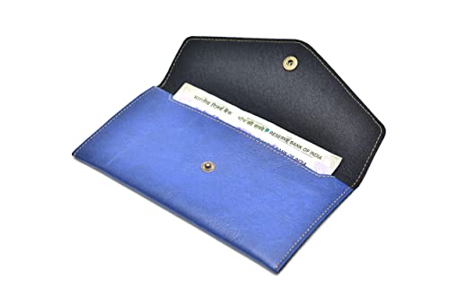 Image of YOUR GIFT STUDIO : Classy Minimal Clutch + Men's Wallet | Couple Gifts (Blue)