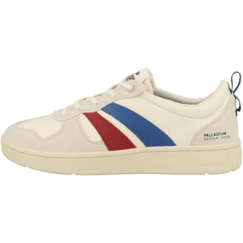 Palladium Unisex Pallacup Ankle Boot, Cream/OLYMPIANBLU, 47 EU