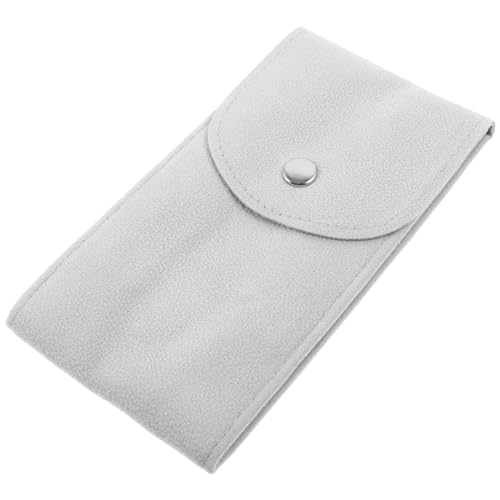 PACKOVE Bolsa De Reloj Rulos Para Clips De Soporte Para Macetas Guisante Gres Jugar Artificial Alfileres De Pared Para Colgar Sitio Acuerdo Tapa Franela Con Cuentas Light Grey