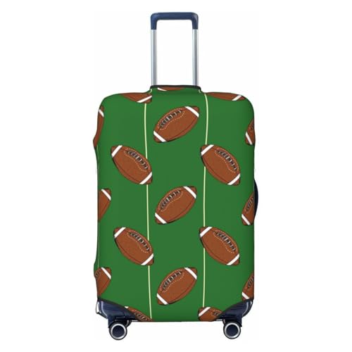 American football rugby green Travel Luggage Covers - Elasticity Suitcase Covers Protector for Luggage 18-32 Inch