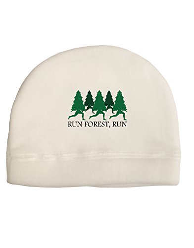 TOOLOUD Run Forest Run Funny Child Fleece Beanie Cap Hat White