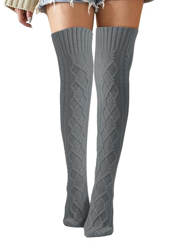 Chaussettes hautes tricot contre le froid aux jambes pour rester au chaud