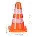 STOBOK 7pcs Mini Traffic Cones for Kids, Orange Roadblock Toys Educational Traffic Signs Playset for Imaginative Parking Lot Scenes and Social Skills Development